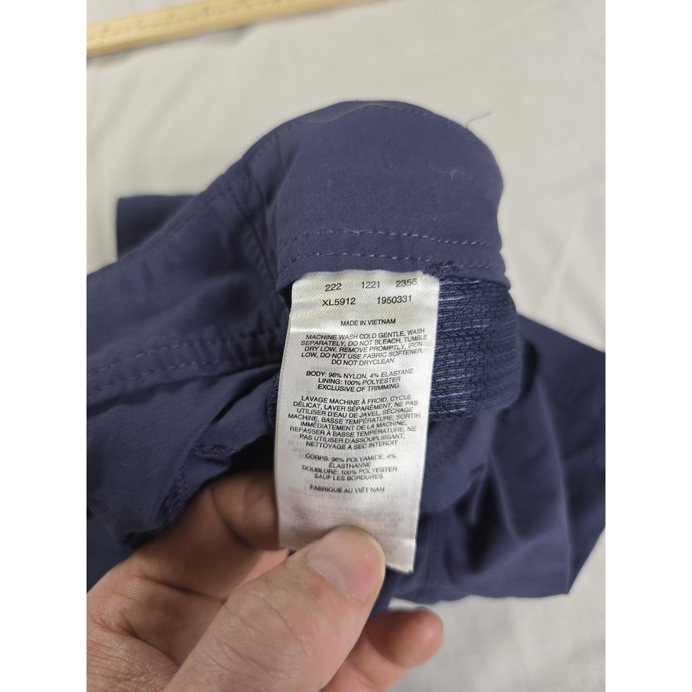 Columbia Shorts Womens 4 Blue Stretch Chino Hiking Nylon Blend Pockets Summer - Picture 8 of 10